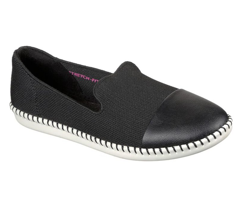 Skechers Cleo Stitch - Womens Flats Shoes Black [AU-LO4413]